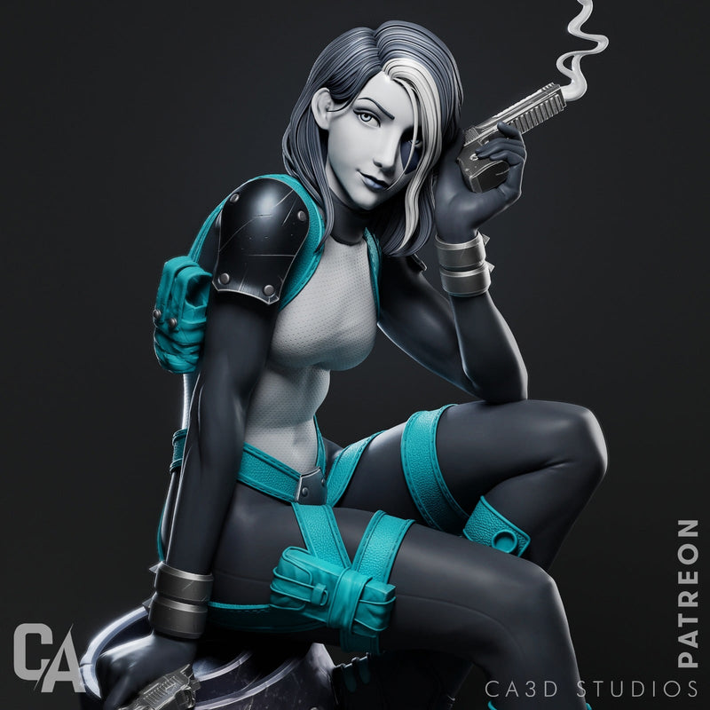 Domino Resin Statue - view 1