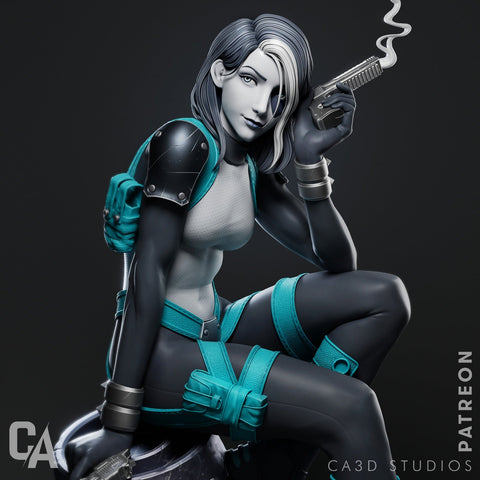 Domino Resin Statue - view 1