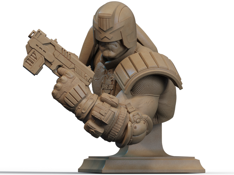 Judge Dredd Resin Bust - view 1