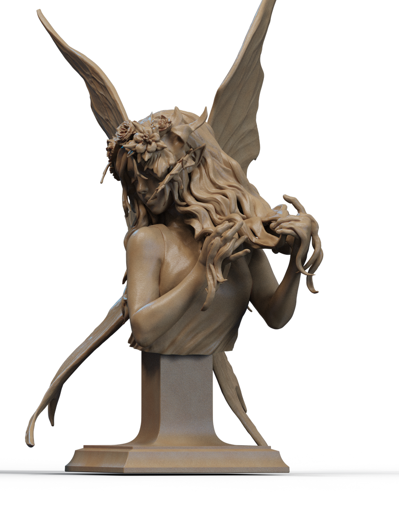 Fairy Blossom Resin Bust - view 2