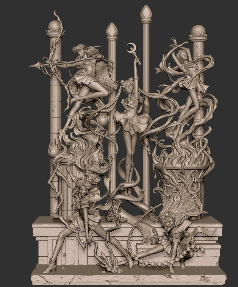 Sailor Moon Resin Diorama - view 7