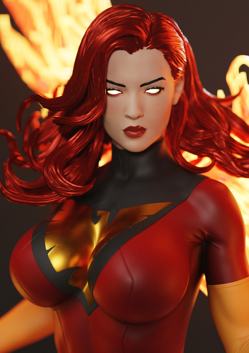 Dark Phoenix Resin Statue - view 3