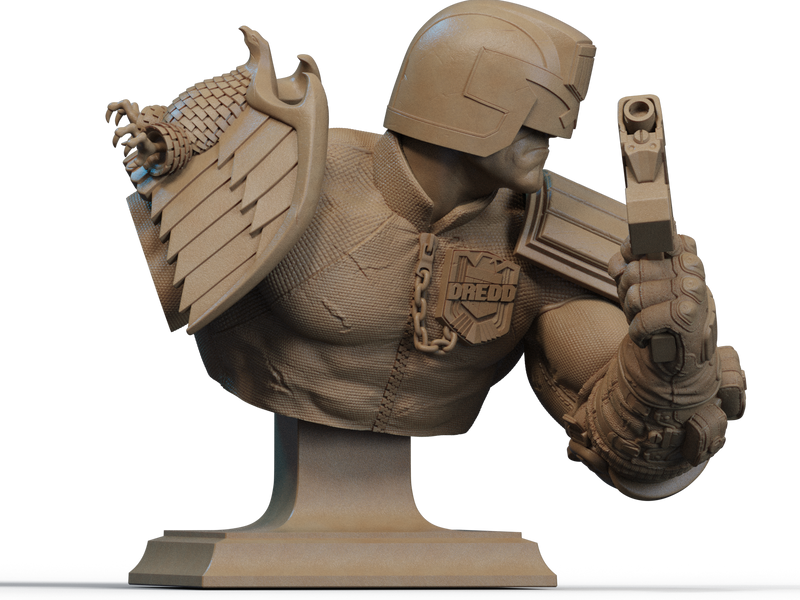 Judge Dredd Resin Bust - view 2