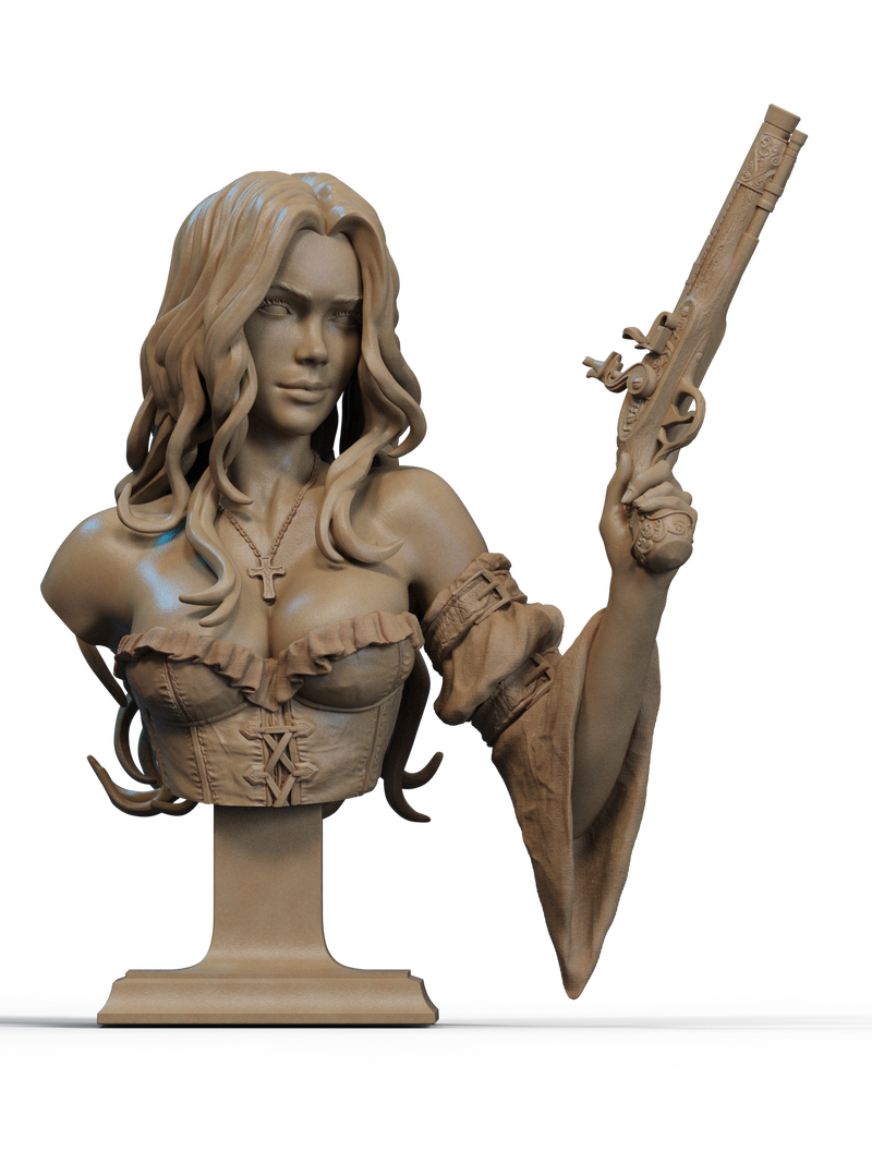 Pirate Resin Bust - view 1