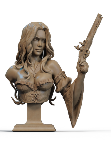 Pirate Resin Bust - view 1