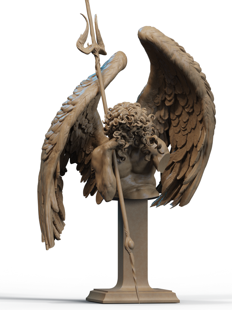Fallen Angel Resin Bust - view 2