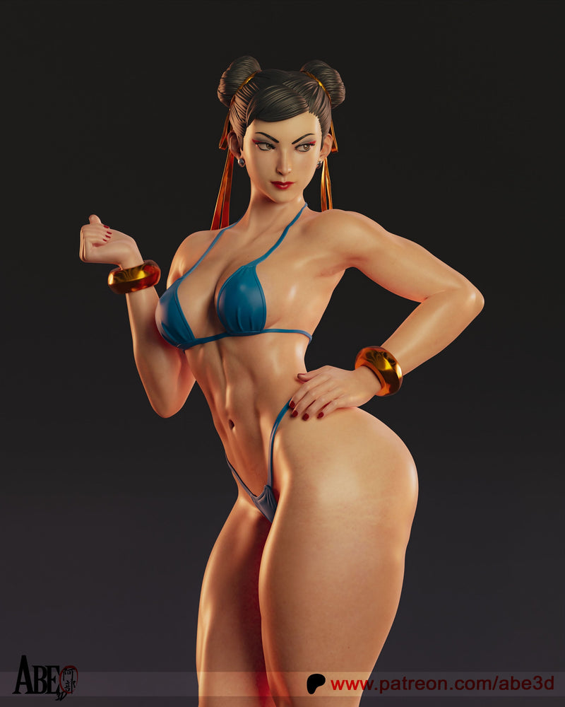 Chun-Li SF6 Bikini Resin Statue - view 2