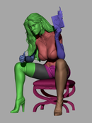 Emma Frost Resin Statue - Design 2 - view 6