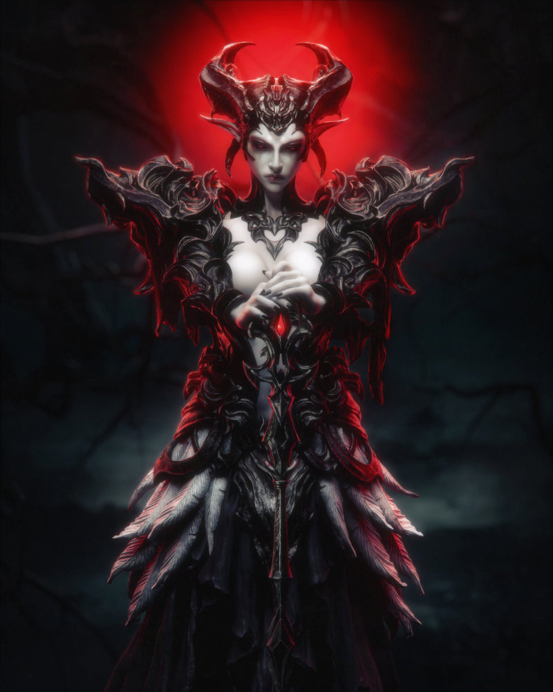 The Queen of the Ashen Vale Resin Statue - view 1