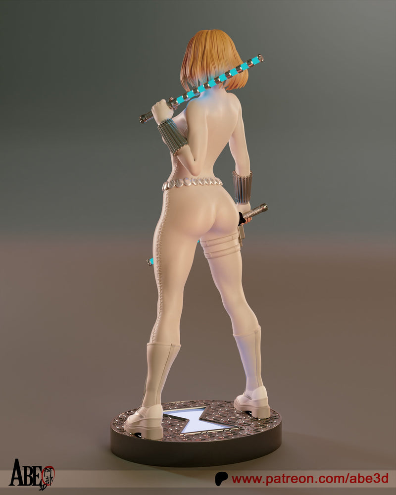 White Widow Resin Statue - view 4