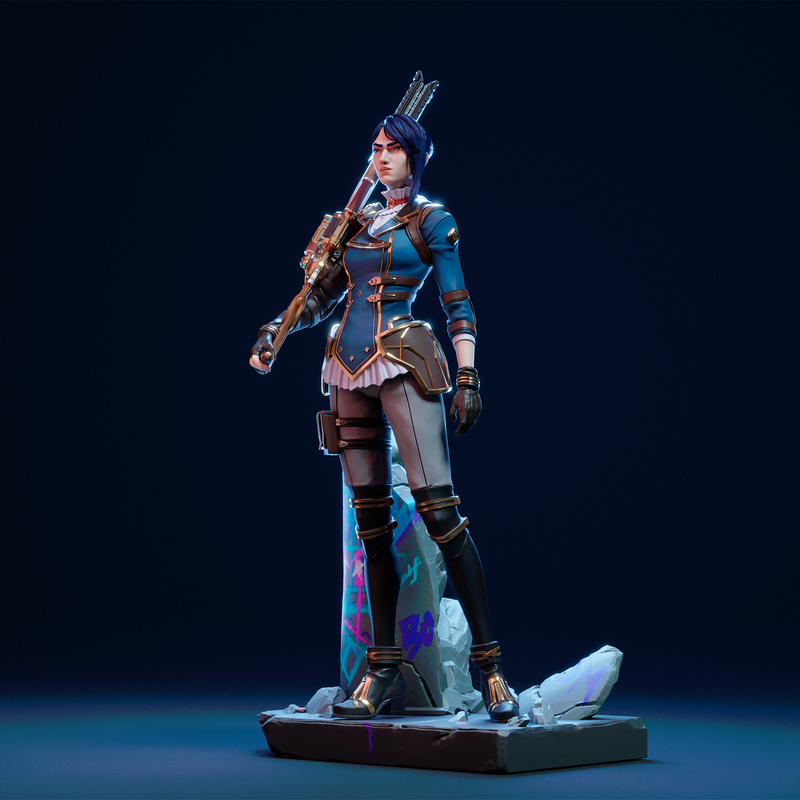 Caitlyn Resin Statue - view 4