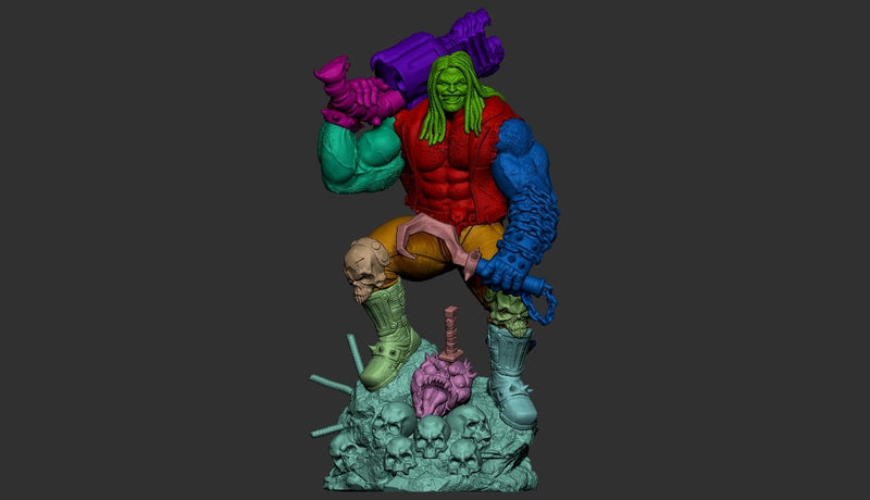 Lobo Resin Statue - view 8