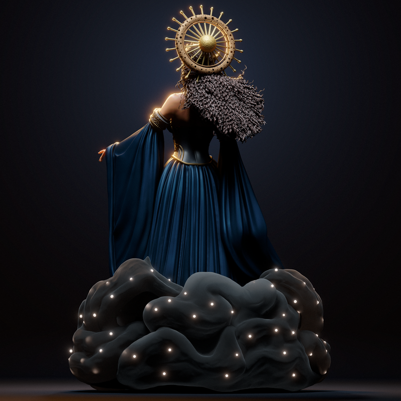 Nyx - Goddess of the Night Resin Statue - view 5