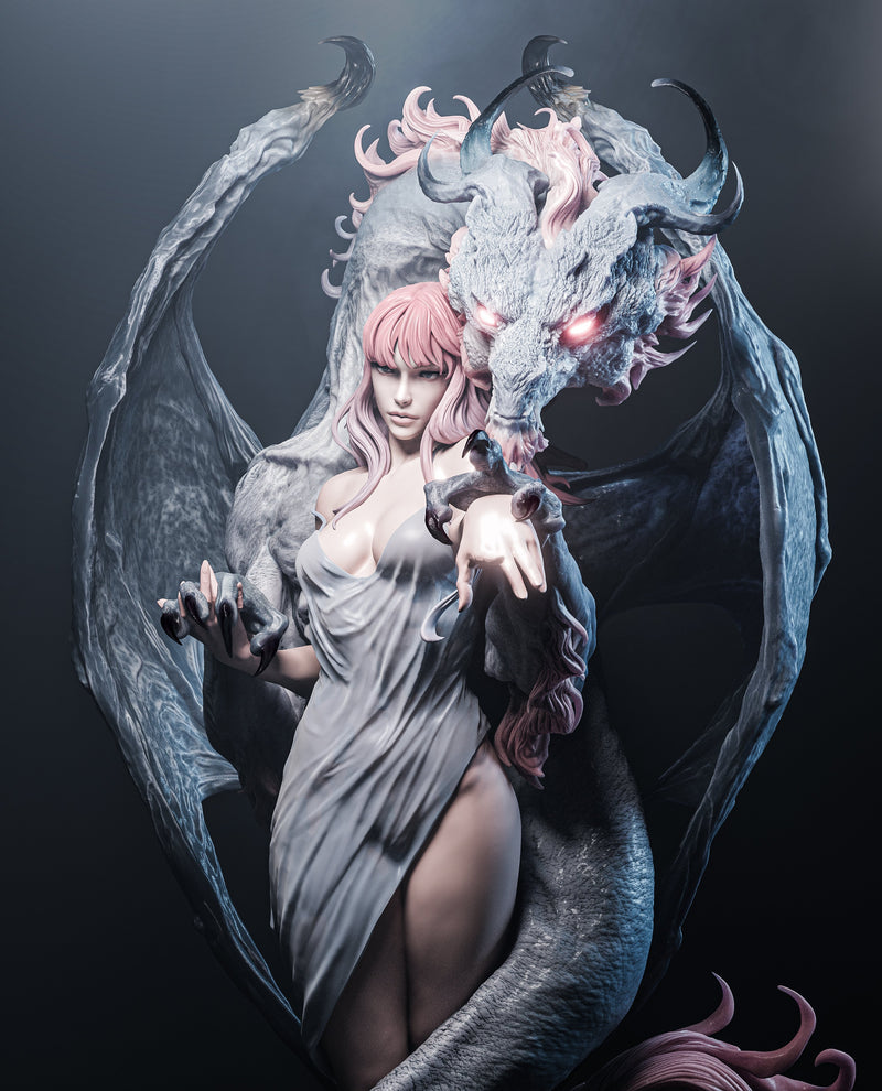 Dragon Lady Resin Statue - view 2