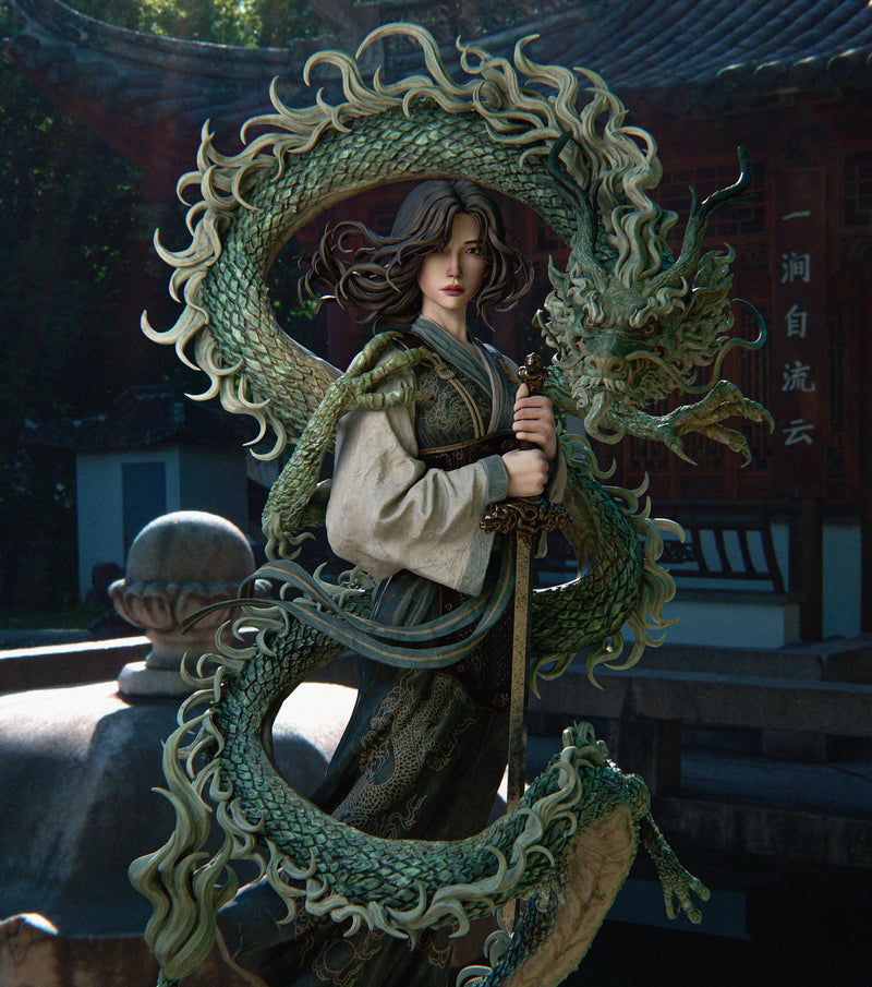 Mulan Resin Statue - view 4