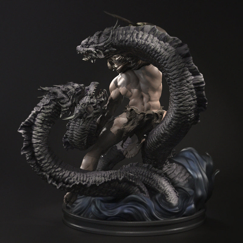 Hercules Resin Statue - view 4