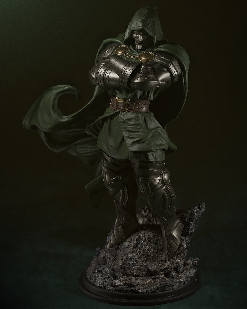 Dr Doom Resin Statue - view 3