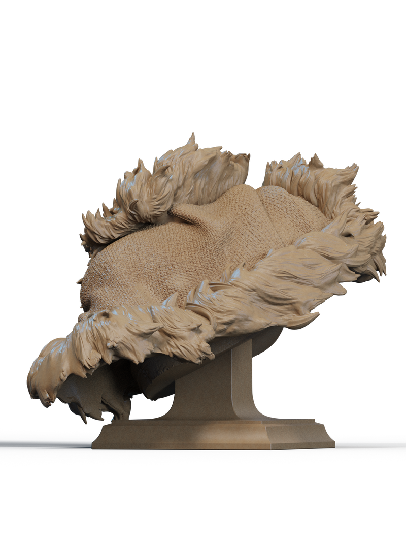 Blaidd Resin Bust - view 3