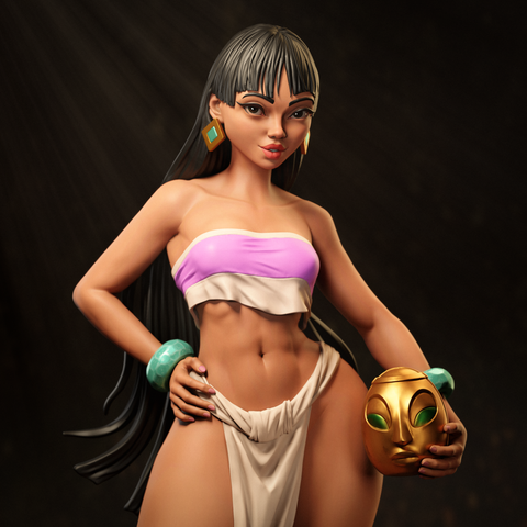 Chel Resin Statue - view 1