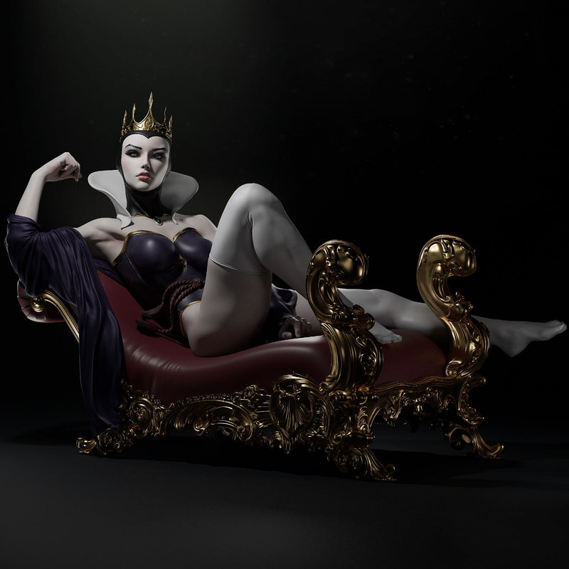 Evil Queen Resin Statue - view 2