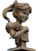 Big Daddy and Little Sister Resin Bust - view 2