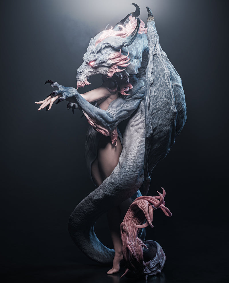 Dragon Lady Resin Statue - view 5