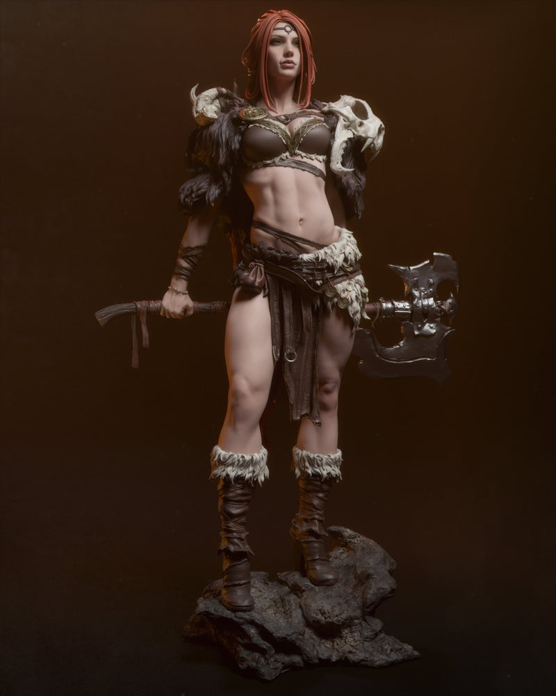 Barbarian Queen Resin Statue - view 5