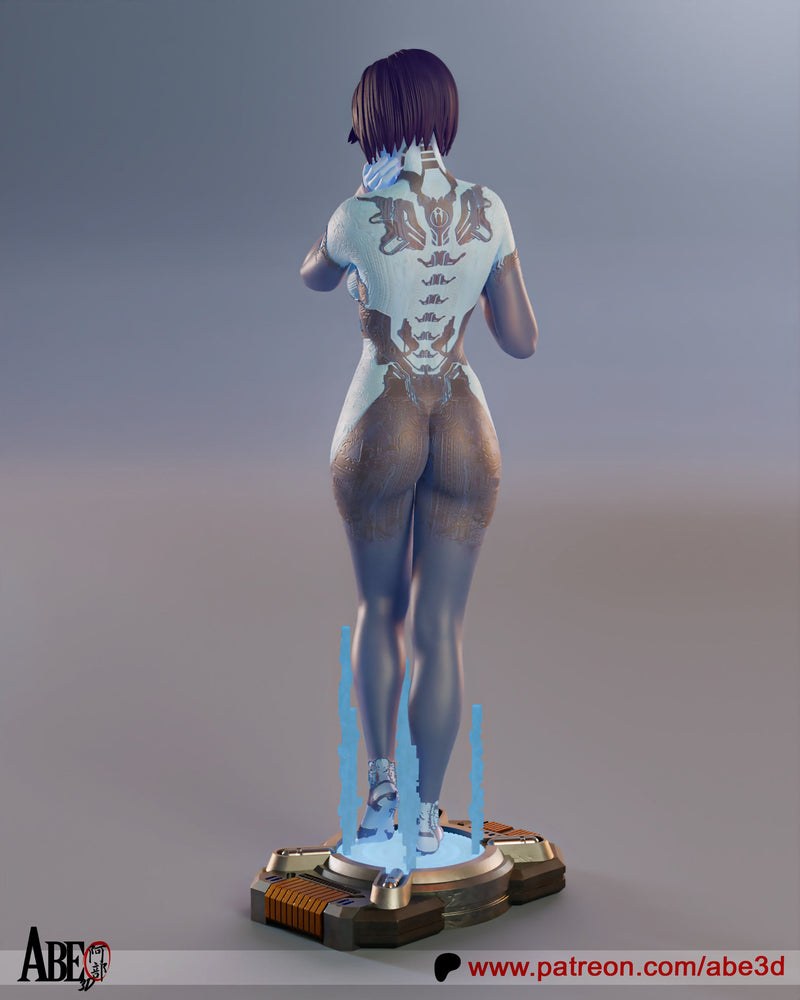 Cortana Resin Statue - view 3