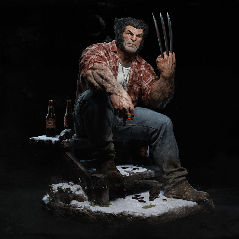 Logan Resin Statue - Design 1 - view 1