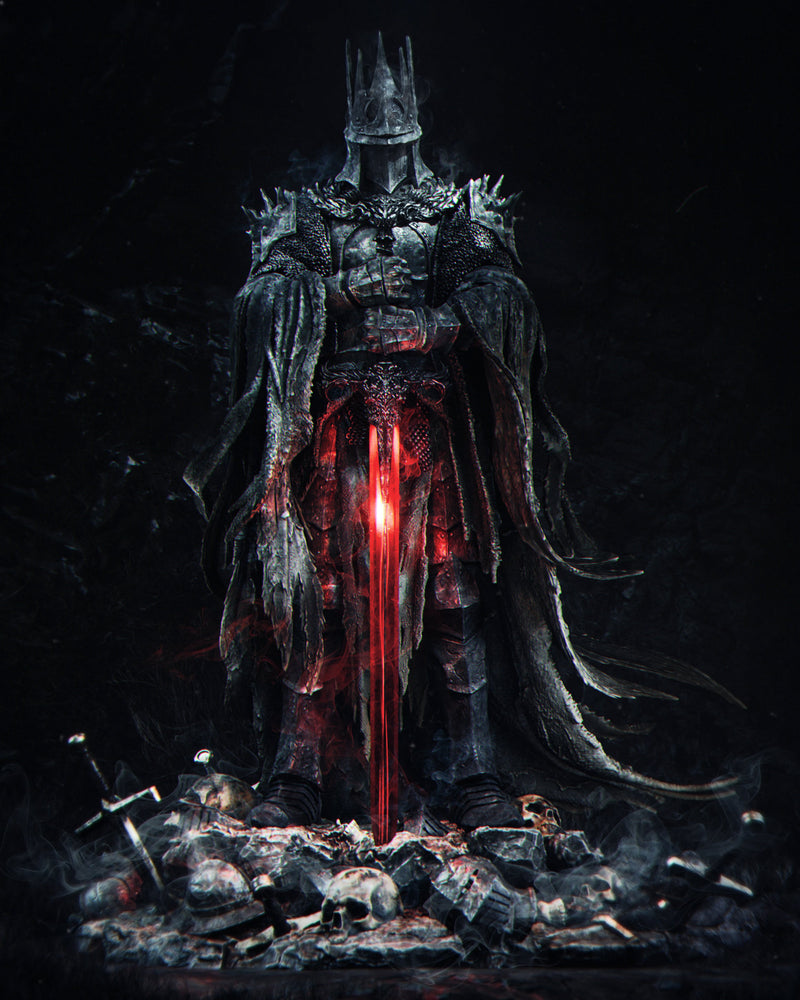 The Death Knight Resin Statue - view 2