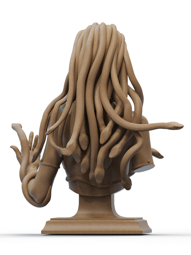 Medusa Resin Bust - Design 2 - view 3