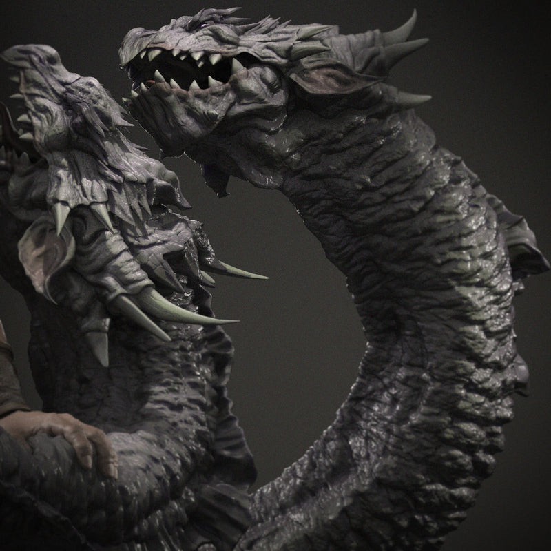 Hercules Resin Statue - view 2