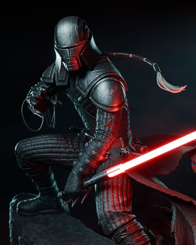 Starkiller Resin Statue - view 1