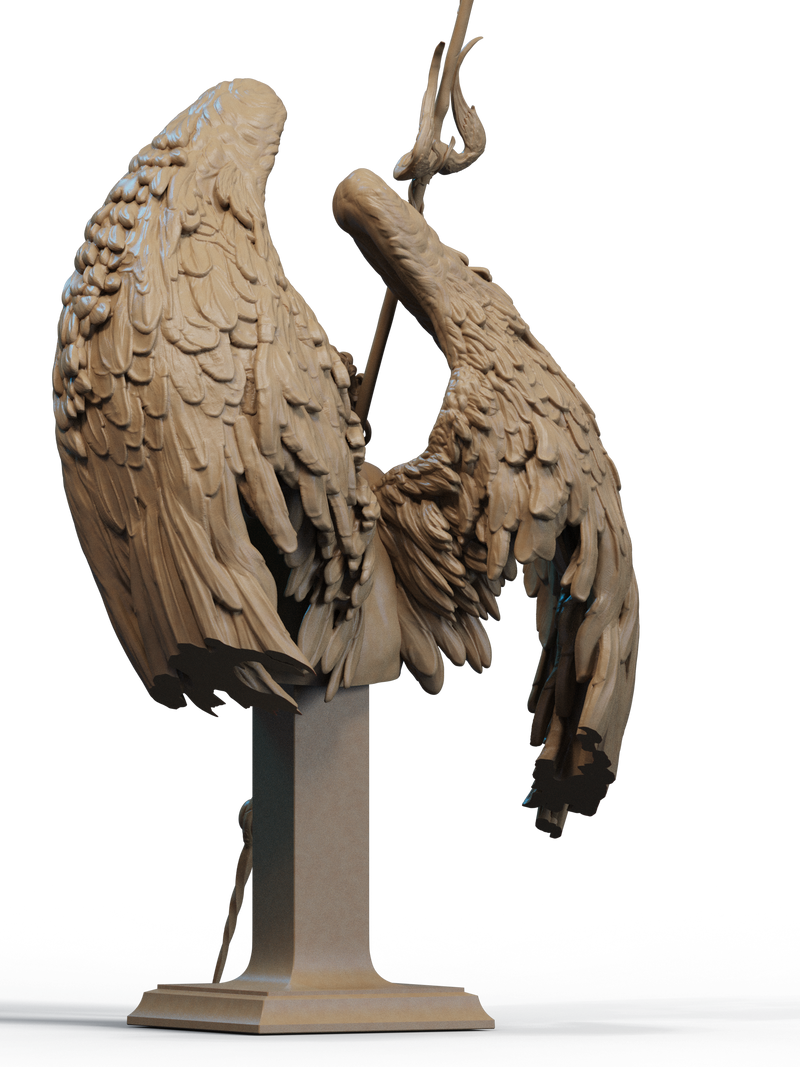 Fallen Angel Resin Bust - view 3