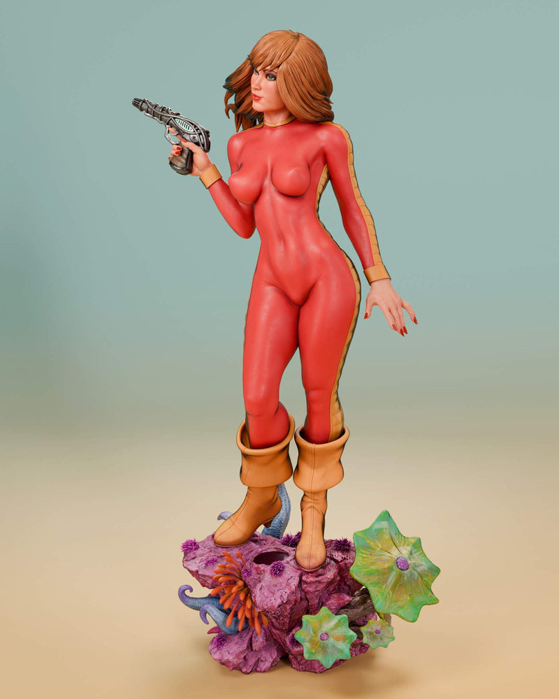 Barbarella Resin Statue - view 4
