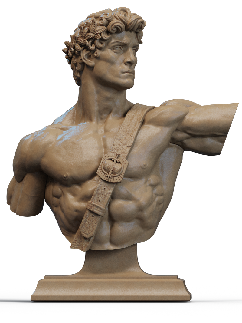 Apolo Resin Bust - view 1