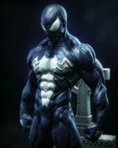 Symbiote Spiderman Resin Statue - view 1