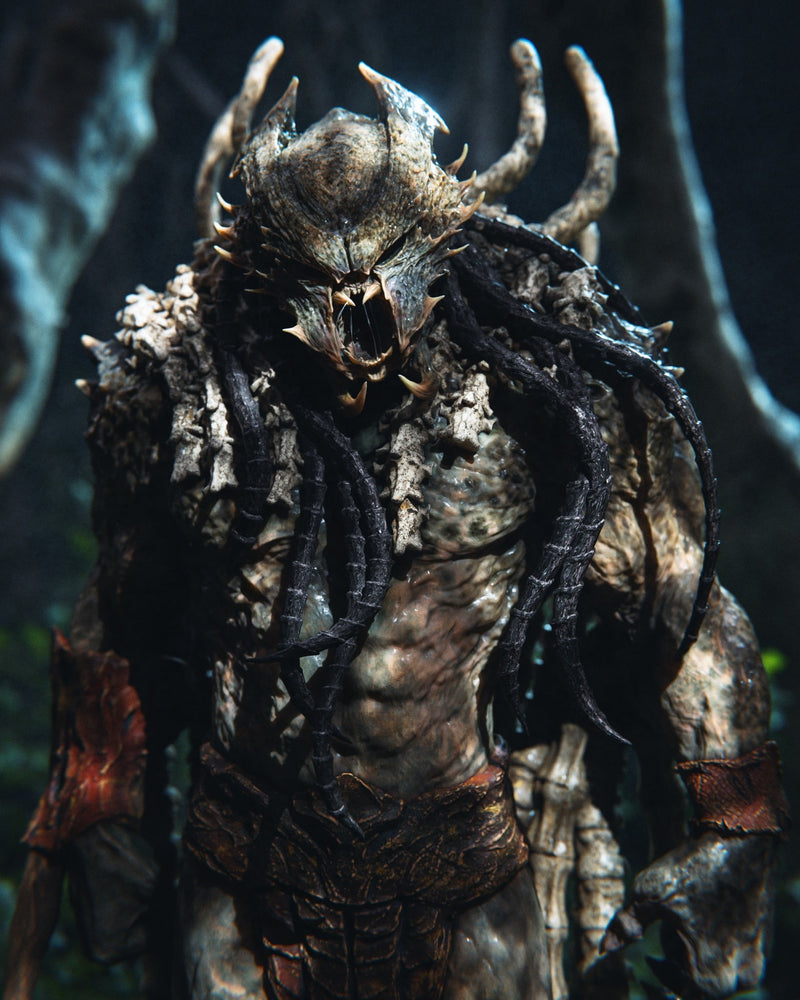 Predator King Resin Statue - view 1