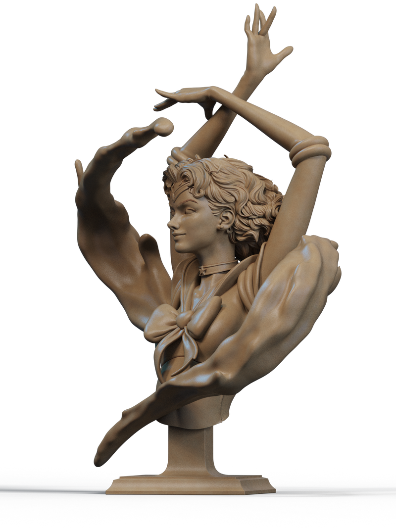Mercury Resin Bust - view 2