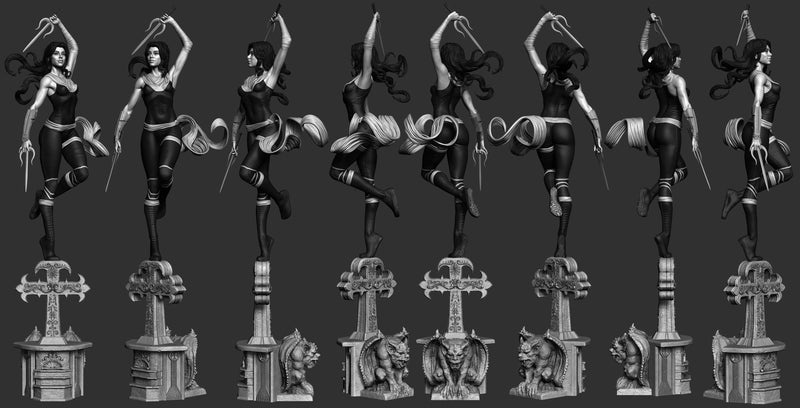 Elektra LT3D Resin Statue - view 6
