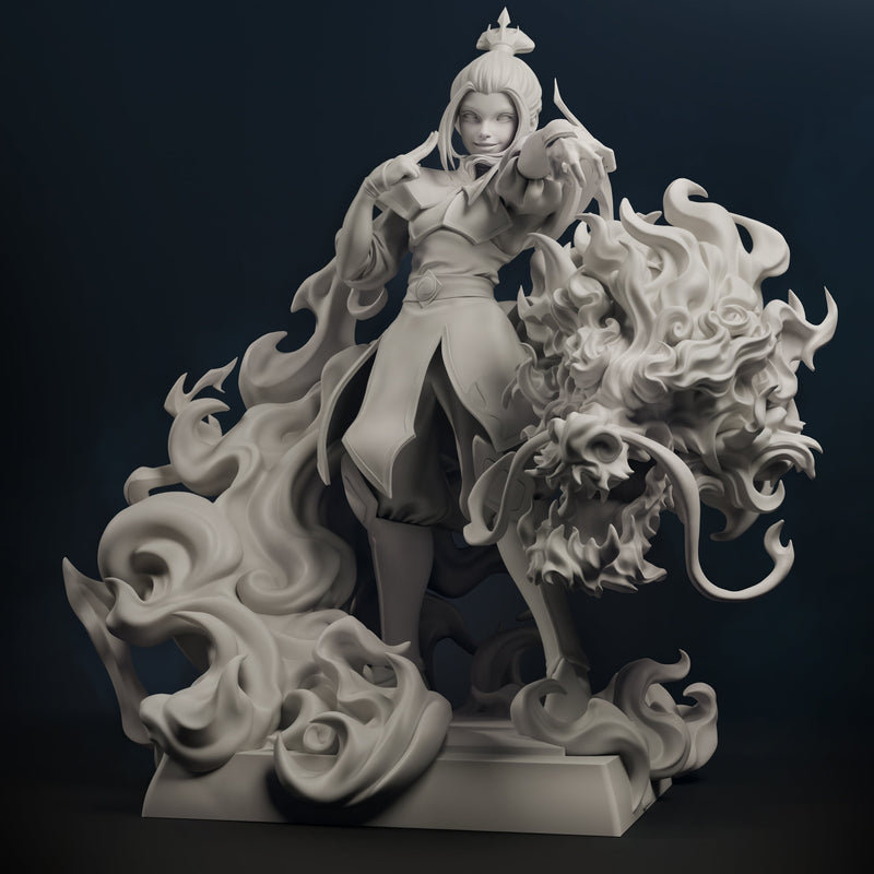 Azula Resin Statue - view 3