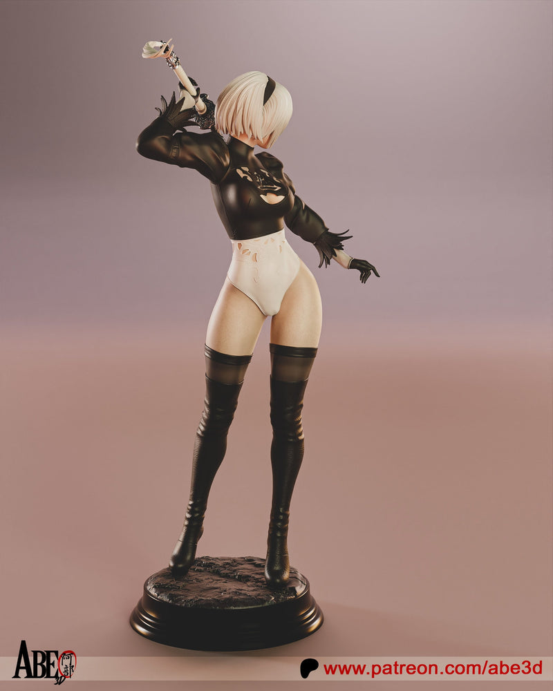 2B YoRHa Resin Statue - view 3