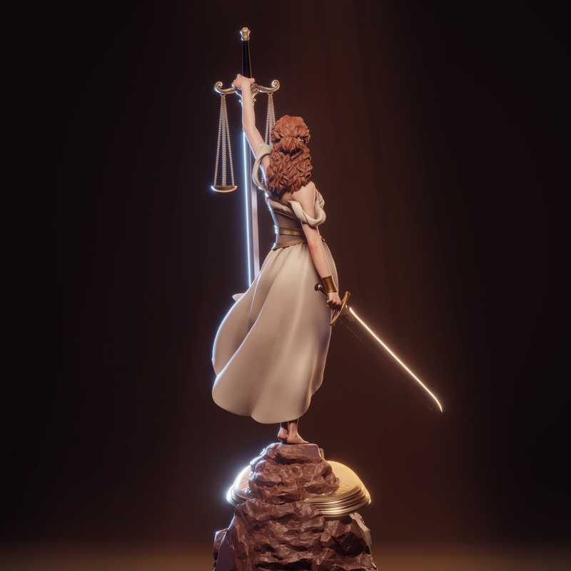 Justice Resin Statue - view 6