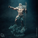 Poseidon Resin Statue - view 4