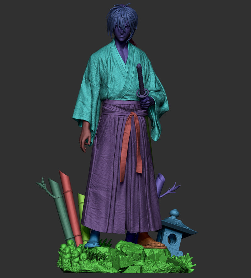 Kenshin Himura Resin Statue - view 5