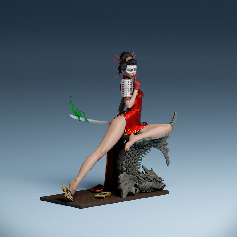 Katana Bombshell Resin Statue - view 4