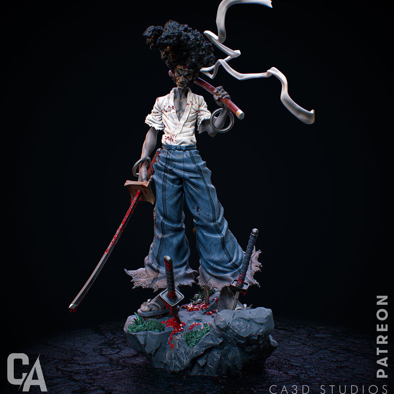 Afro Samurai Resin Statue - view 4
