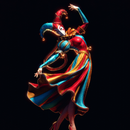 Jester Resin Statue - view 2