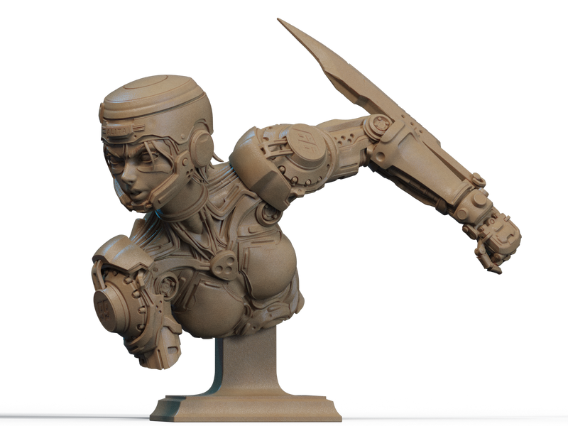 Alita Resin Bust - view 3