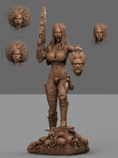 Lady Lobo Resin Statue - view 4